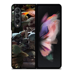 BABY YODA STAR WARS COLLAGE Samsung Galaxy Z Fold 3 Case Cover