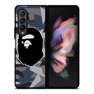 BAPE ABSTRACT POLYGONAL LOGO Samsung Galaxy Z Fold 3 Case Cover BAPE ABSTRACT POLYGONAL LOGO Samsung Galaxy Z Fold 3 Case Cover