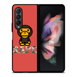 BAPE BABY MILO PINK Samsung Galaxy Z Fold 3 Case Cover BAPE BABY MILO PINK Samsung Galaxy Z Fold 3 Case Cover
