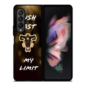 BLACK CLOVER BLACK BULL QUOTES Samsung Galaxy Z Fold 3 Case Cover BLACK CLOVER BLACK BULL QUOTES Samsung Galaxy Z Fold 3 Case Cover