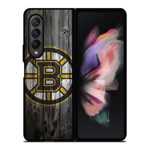 BOSTON BRUINS WOOD LOGO Samsung Galaxy Z Fold 3 Case Cover BOSTON BRUINS WOOD LOGO Samsung Galaxy Z Fold 3 Case Cover