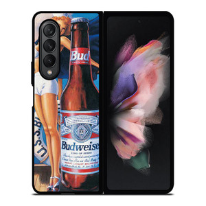 BUDWEISER BEER SEXY LADY Samsung Galaxy Z Fold 3 Case Cover BUDWEISER BEER SEXY LADY Samsung Galaxy Z Fold 3 Case Cover