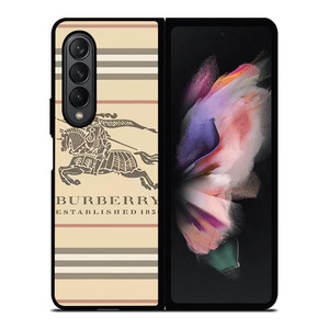 BURBERRY STRIPE LOGO Samsung Galaxy Z Fold 3 Case Cover BURBERRY STRIPE LOGO Samsung Galaxy Z Fold 3 Case Cover