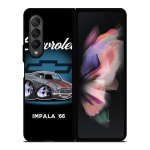 CHEVROLET IMPALA 66 CARTOON Samsung Galaxy Z Fold 3 Case Cover CHEVROLET IMPALA 66 CARTOON Samsung Galaxy Z Fold 3 Case Cover