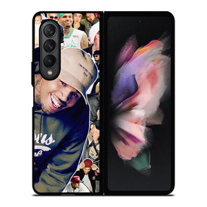 CHRIS BROWN SINGER COLLAGE 2 Samsung Galaxy Z Fold 3 Case Cover CHRIS BROWN SINGER COLLAGE 2 Samsung Galaxy Z Fold 3 Case Cover