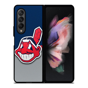 CLEVELAND INDIANS CARBON LOGO Samsung Galaxy Z Fold 3 Case Cover CLEVELAND INDIANS CARBON LOGO Samsung Galaxy Z Fold 3 Case Cover