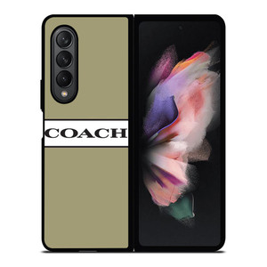 COACH NEW YORK LABEL Samsung Galaxy Z Fold 3 Case Cover COACH NEW YORK LABEL Samsung Galaxy Z Fold 3 Case Cover