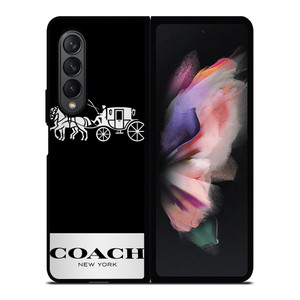 COACH NEW YORK LOGO Samsung Galaxy Z Fold 3 Case Cover COACH NEW YORK LOGO Samsung Galaxy Z Fold 3 Case Cover