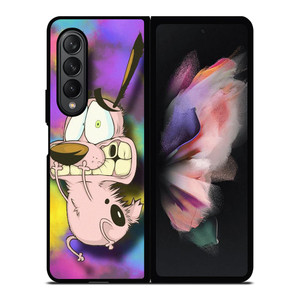 COURAGE THE COWARDLY DOG FUNNY Samsung Galaxy Z Fold 3 Case Cover COURAGE THE COWARDLY DOG FUNNY Samsung Galaxy Z Fold 3 Case Cover