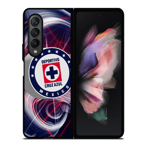 DEPORTIVO CRUZ AZUL MEXICO ABSTRACT LOGO Samsung Galaxy Z Fold 3 Case Cover DEPORTIVO CRUZ AZUL MEXICO ABSTRACT LOGO Samsung Galaxy Z Fold 3 Case Cover