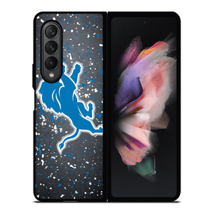 DETROIT LIONS FOOTBALL NFL SPLASHED LOGO Samsung Galaxy Z Fold 3 Case Cover DETROIT LIONS FOOTBALL NFL SPLASHED LOGO Samsung Galaxy Z Fold 3 Case Cover