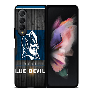 DUKE BLUE DEVILS BASKETBALL WOODEN LOGO Samsung Galaxy Z Fold 3 Case Cover DUKE BLUE DEVILS BASKETBALL WOODEN LOGO Samsung Galaxy Z Fold 3 Case Cover
