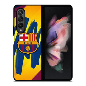FC BARCELONA BRUSHED LOGO Samsung Galaxy Z Fold 3 Case Cover