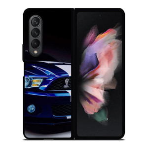 FORD MUSTANG SHELBY BLUE GRILL Samsung Galaxy Z Fold 3 Case Cover FORD MUSTANG SHELBY BLUE GRILL Samsung Galaxy Z Fold 3 Case Cover