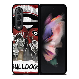 GEORGIA BULLDOGS FOOTBALL HELMET Samsung Galaxy Z Fold 3 Case Cover