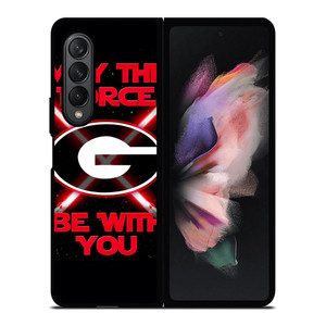 GEORGIA BULLDOGS FOOTBALL STAR WARS Samsung Galaxy Z Fold 3 Case Cover