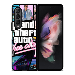 GTA GRAND THEFT AUTO VICE CITY POSTER Samsung Galaxy Z Fold 3 Case Cover