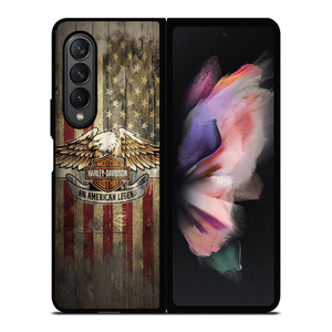 HARLEY DAVIDSON MOTORCYCLES USA WOOD LOGO Samsung Galaxy Z Fold 3 Case Cover HARLEY DAVIDSON MOTORCYCLES USA WOOD LOGO Samsung Galaxy Z Fold 3 Case Cover