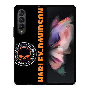 HARLEY DAVIDSON SKULL BADGE Samsung Galaxy Z Fold 3 Case Cover