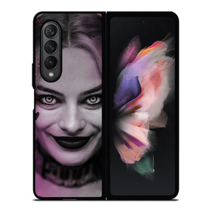 HARLEY QUINN MONOCHROME Samsung Galaxy Z Fold 3 Case Cover HARLEY QUINN MONOCHROME Samsung Galaxy Z Fold 3 Case Cover