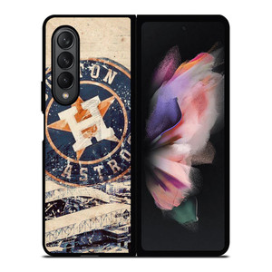 HOUSTON ASTROS BASEBALL VINTAGE BADGE Samsung Galaxy Z Fold 3 Case Cover