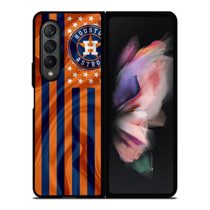HOUSTON ASTROS MLB USA FLAG Samsung Galaxy Z Fold 3 Case Cover