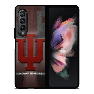 INDIANA HOOSIERS BASKETBALL METAL LOGO Samsung Galaxy Z Fold 3 Case Cover