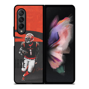JAMARR CHASE CINCINNATI BENGALS NFL Samsung Galaxy Z Fold 3 Case Cover JAMARR CHASE CINCINNATI BENGALS NFL Samsung Galaxy Z Fold 3 Case Cover