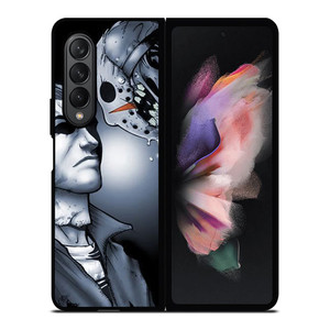 JASON VOORHEES VS MICHAEL MYER HALLOWEEN 2 Samsung Galaxy Z Fold 3 Case Cover JASON VOORHEES VS MICHAEL MYER HALLOWEEN 2 Samsung Galaxy Z Fold 3 Case Cover