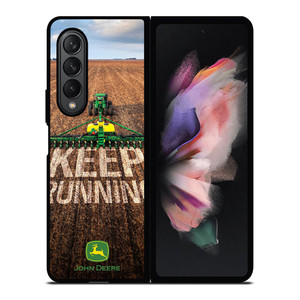 JOHN DEERE TRACTOR KEEP RUNNING Samsung Galaxy Z Fold 3 Case Cover
