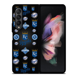 KANSAS CITY ROYALS LOGO PATTERN Samsung Galaxy Z Fold 3 Case Cover