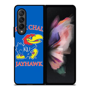KANSAS JAYHAWKS ROCK CHALK Samsung Galaxy Z Fold 3 Case Cover KANSAS JAYHAWKS ROCK CHALK Samsung Galaxy Z Fold 3 Case Cover