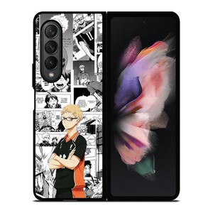 KEI TSUKISHIMA HAIKYUU ANIME COLLAGE Samsung Galaxy Z Fold 3 Case Cover