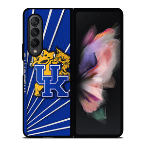 KENTUCKY WILDCATS FOOTBALL LOGO CARBON Samsung Galaxy Z Fold 3 Case Cover