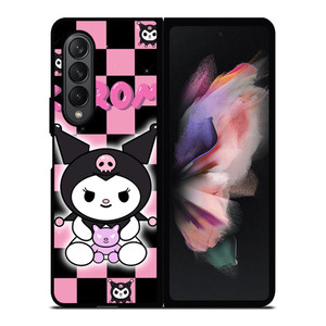 KUROMI HELLO KITTY CAT CARTOON Samsung Galaxy Z Fold 3 Case Cover KUROMI HELLO KITTY CAT CARTOON Samsung Galaxy Z Fold 3 Case Cover