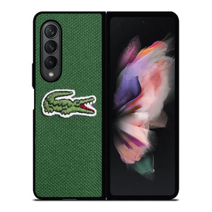 LACOSTE CROCODILE FABRIC LOGO Samsung Galaxy Z Fold 3 Case Cover