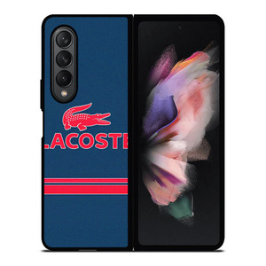 LACOSTE RED BLUE LOGO Samsung Galaxy Z Fold 3 Case Cover