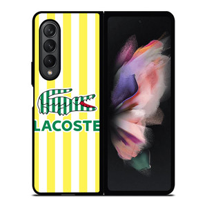 LACOSTE YELLOW STRIPE Samsung Galaxy Z Fold 3 Case Cover