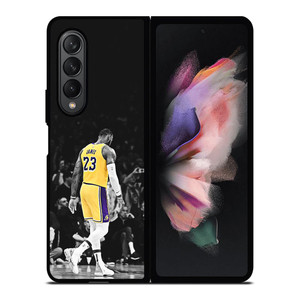 LEBRON JAMES LA LAKERS BLACK WHITE Samsung Galaxy Z Fold 3 Case Cover