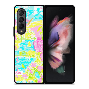 LILLY PULITZE LILLYWOOD Samsung Galaxy Z Fold 3 Case Cover LILLY PULITZE LILLYWOOD Samsung Galaxy Z Fold 3 Case Cover