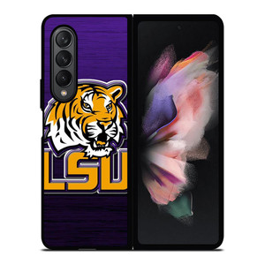 LSU TIGERS WOOD EMBLEM Samsung Galaxy Z Fold 3 Case Cover