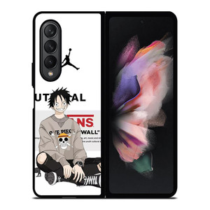 LUFFY D MONKEY ONE PIECE AIR JORDAN Samsung Galaxy Z Fold 3 Case Cover