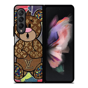 LV LOUIS VUITTON TEDDY BEAR Samsung Galaxy Z Fold 3 Case Cover