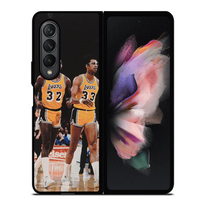 MAGIC JOHNSON X KAREEM ABDUL JABBAR LA LAKERS Samsung Galaxy Z Fold 3 Case Cover MAGIC JOHNSON X KAREEM ABDUL JABBAR LA LAKERS Samsung Galaxy Z Fold 3 Case Cover