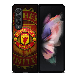 MANCHESTER UNITED METAL LOGO Samsung Galaxy Z Fold 3 Case Cover