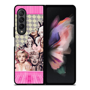 MARILYN MONROE PINK COLLAGE Samsung Galaxy Z Fold 3 Case Cover