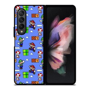 MARIO BROS LUIGI TOAD CUTE PATTERN Samsung Galaxy Z Fold 3 Case Cover MARIO BROS LUIGI TOAD CUTE PATTERN Samsung Galaxy Z Fold 3 Case Cover