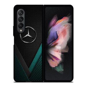 MERCEDES BENZ CARBON EMBLEM Samsung Galaxy Z Fold 3 Case Cover