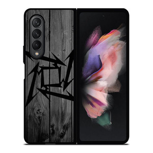 METALLICA METAL BAND WOOD ICON Samsung Galaxy Z Fold 3 Case Cover