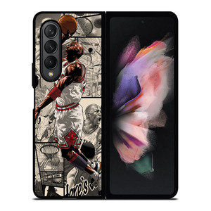 MICHAEL JORDAN MANGA ART Samsung Galaxy Z Fold 3 Case Cover